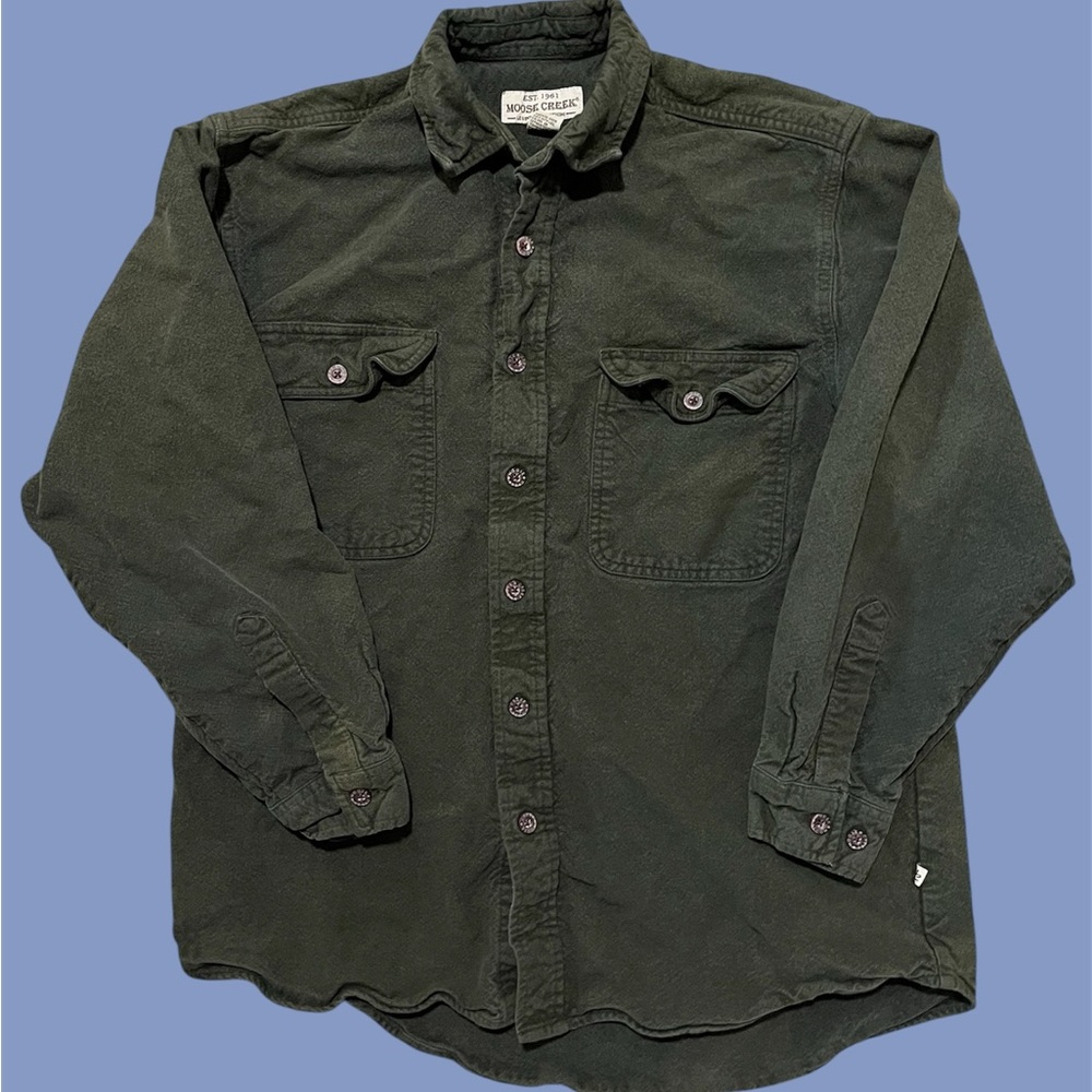 Vintage Moose Creek Flannel Shirt Workwear Outdoors Rugged Mens Size M